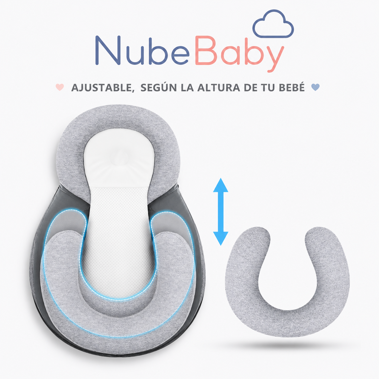 Almohada/Cuna Antirreflujos PREMIUM para Bebés